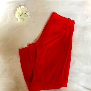 Beautiful vibrant red JCREW Minnie pants